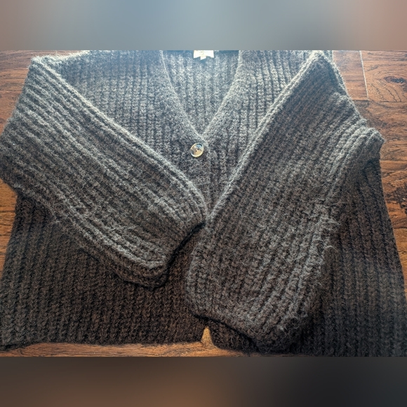 Gentle Fawn Brown One Button Cozy Knit Cardigan Sweater Size XL - Picture 8 of 10